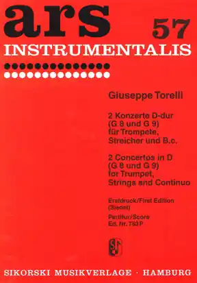 2 Konzerte D-Dur G8 und G9 für Trompete, Streicher und Bc Rabatt