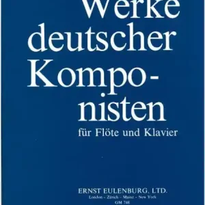 Werke deutscher Komponisten für Flöte und Klavier Begrenztes Angebot