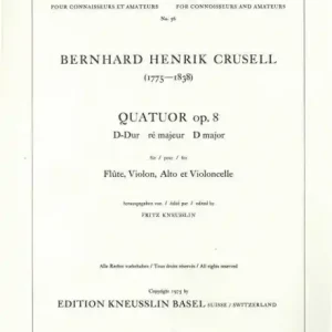 Quatuor D-Dur op.8 pour flûte, violon, alto et violoncelle Schnäppchen