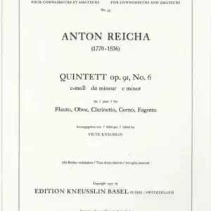Quintett c-Moll op.91,6 für Flöte, Oboe, Klarinette, Horn und Fagott Markenprodukt