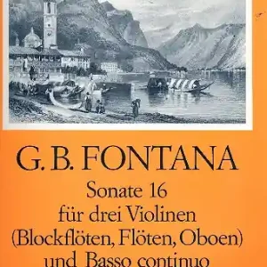 Angebot Sonate Nr.16 für 3 Violinen (Blockflöten, Flöten, Oboen) und Bc