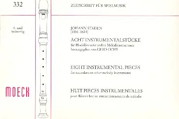 8 Instrumentalstücke für 4-5 Blockflöten (SATB) Expressversand