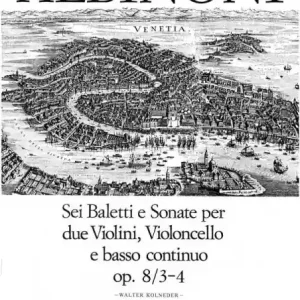 6 baletti e sonate Band 2 op.8,3-4 für 2 Violinen, Violoncello und Bc Sofort Bestellen