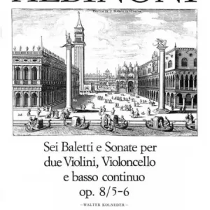 6 baletti e sonate Band 3 op.8,5-6 für 2 Violinen, Violoncello und Bc Wochenendangebot