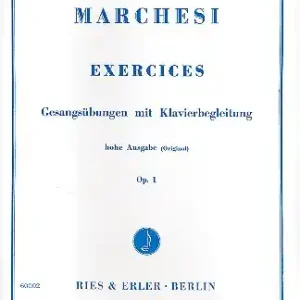 Exercises op.1 Gesangsübungen mit Klavierbegleitung (hohe Ausgabe) Bestseller
