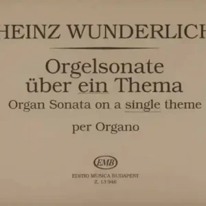 Neue Ware Sonate über ein Thema für Orgel