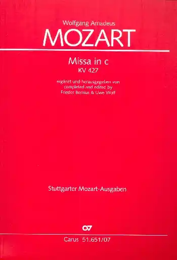 Meistverkauft Messe c-Moll KV427 für Soli, gem Chor und Orchester