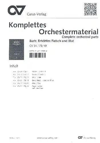 Erhöhtes Fleisch und Blut Kantate Nr.173 BWV173 Begrenztes Angebot