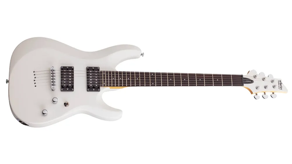 Bestpreis Schecter C-6 Deluxe E-Gitarre Satin White