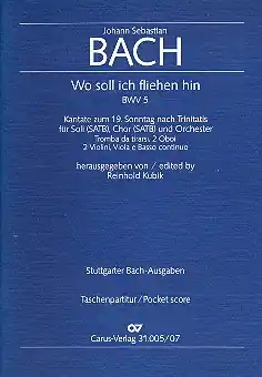 Preisknaller Wo soll ich fliehen hin Kantate Nr.5 BWV5