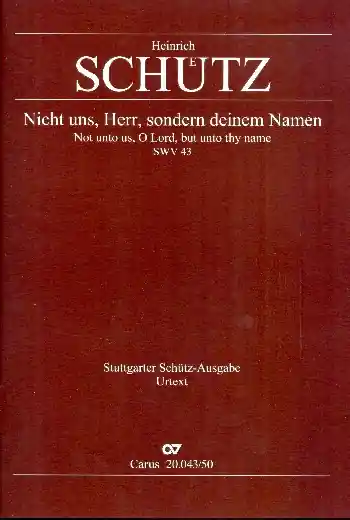 Sonderangebot Nicht uns, Herr, sondern deinen Namen SWV43 für gem Chor