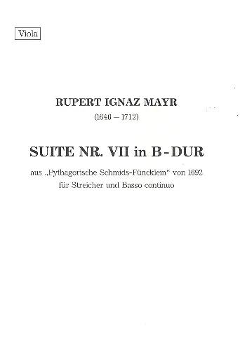 Bestseller Suite Nr.7 B-Dur für Streicher und Bc