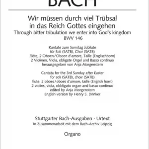 Wir müssen durch viel Trübsal Kantate Nr.146 BWV146 Geprüft
