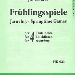 Frühlingsspiele für 4 Blockflöten (SSAA) Partitur und Stimmen Abverkauf