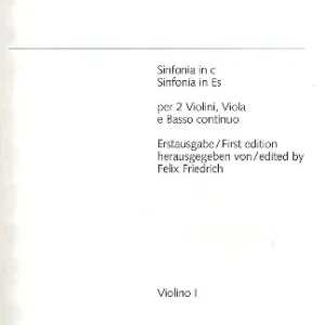 2 Streichersinfonien für 2 Violinen, Viola und Bc Sonderangebot