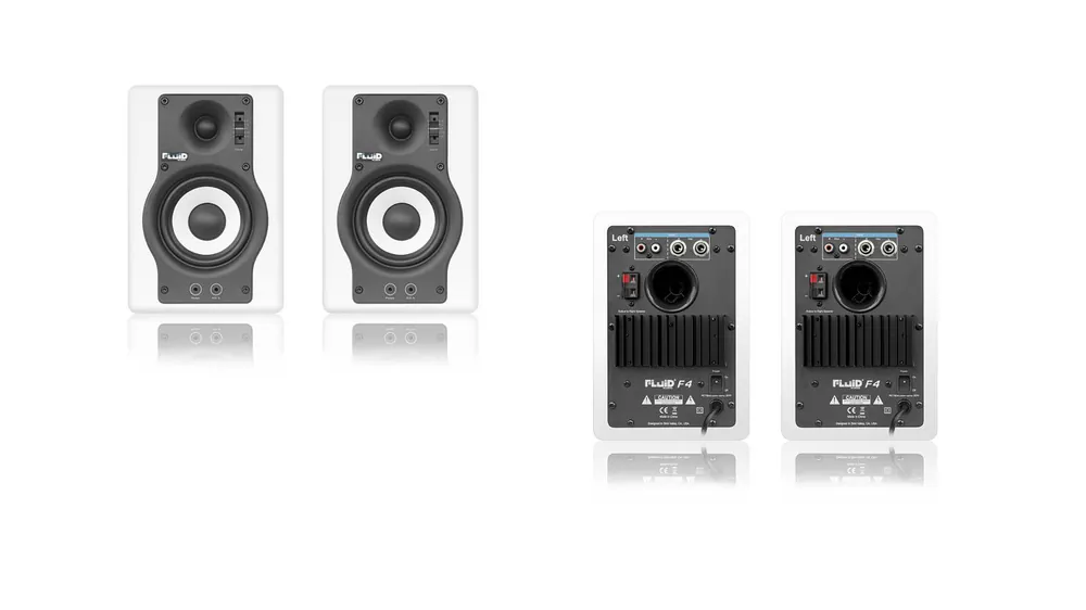 Ausverkauf Fluid Audio F4W Studiomonitor Paar Weiß