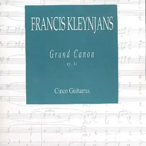 Sonderaktion Grand Canon op.91 für 5 Gitarren Partitur und Stimmen