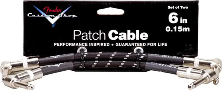 Rabatt Fender Custom Shop Patch Kabel 0,15m Black