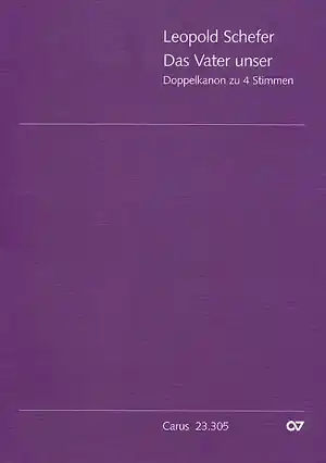 DAS VATER UNSER DOPPELKANON ZU 4 STIMMEN (SATB), PARTITUR DT/LA Bestpreis