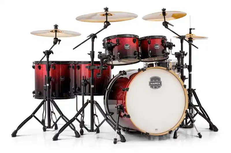 Markenware Mapex MXAR628FBNV Armory Drumset Magma Red