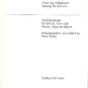 Top-Seller Noel Weihnachtslied für Soli (SA), Frauenchor, Klavier und Orgel ad lib.
