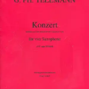 Konzert D-Dur für 4 Violinen für 4 Saxophone (A oder T) Kostenloser Versand