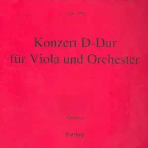Konzert D-Dur für Viola und Orchester Garantierte Lieferung