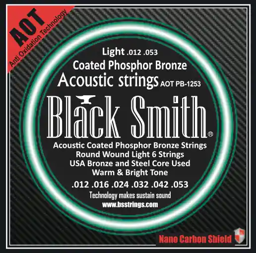 Preis Gesenkt Black Smith APB-1253 Akustik Gitarren Saiten beschichtet 12-53