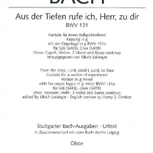 Super-Preis Aus der Tiefen rufe ich Herr zu dir Kantate Nr.131 BWV131