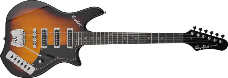 Neuheit Hagstrom HSCOR18 Retroscape Condor Tobacco Sunburst