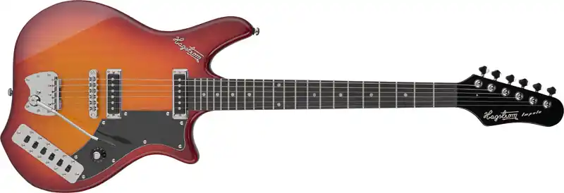 Hagstrom HSIMP08 Retroscape Impala Cherry Sunburst Heißes Angebot
