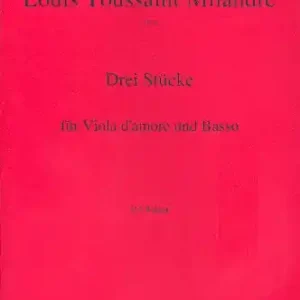 3 Stücke für Viola d'amore und Bc Sale