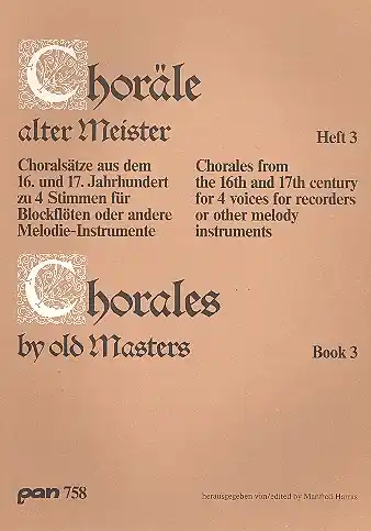 Choräle alter Meister Band 3 Choralsätze aus dem 16. und 17. Garantierte Lieferung