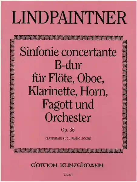 Nur Für Kurze Zeit Sinfonia concertante für Flöte, Oboe, Klarinette, Horn, Fagott und Orchester