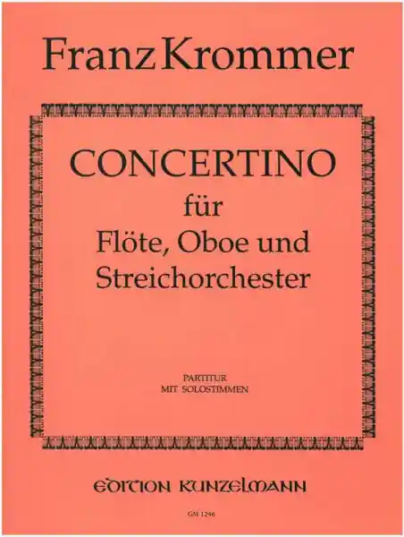 Concertino für Flöte, Oboe und Orchester Sonderangebot