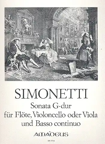 Sonate G-Dur op.5,4 für Flöte, Violoncello obligato Preisreduziert