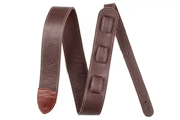 Sofort Bestellen Fender Custom HQ Leder Gurt Braun 2"