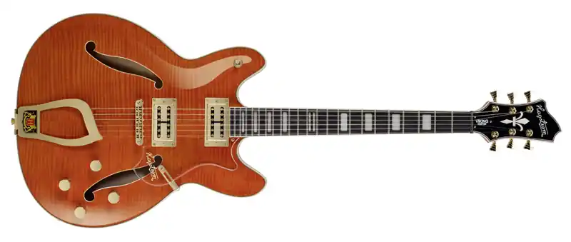 Hagstrom Viking Deluxe Custom Mandarin Flame Preis Gesenkt