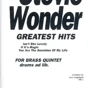 Stevie Wonder Greatest Hits for brass quintet Super-Preis