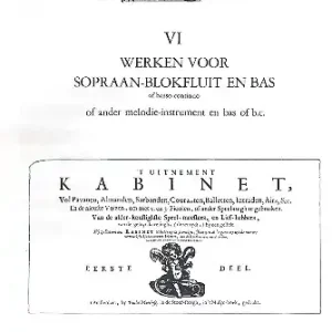 Markenprodukt 'T uitnement kabinet vol.6 Werken voor sopraan-blokfluit en of Bc