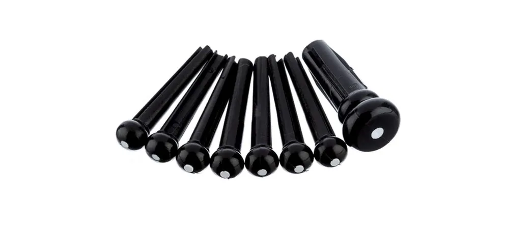 Fender Acoustic Bridge Pin Set Schwarz Elfenbein Rabatt