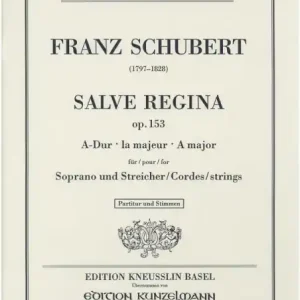 Salve Regina A-Dur op.153 für Sopran und Streicher Finale Aktion