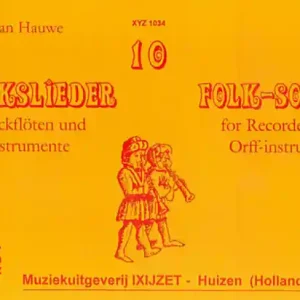 Schneller Versand 10 Volkslieder Band 1 für Blockflöten und Orff-Instrumente
