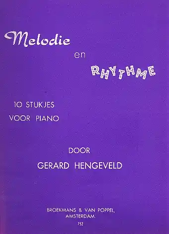 Melodie en rhythme 10 stukjes voor piano Billig
