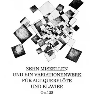 Zehn Miszellen und ein Variationenwerk op.122 für Altblockflöte (Altflöte in G) und Klavier Preiswert