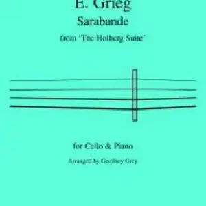 Sarabande from the Holberg Suite for cello and piano Garantierte Lieferung