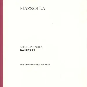 Sonderangebot Baires 72 für Bandoneon und Klavier