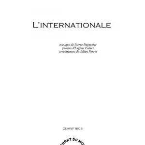 L'Internationale pour chant et piano Preiswert
