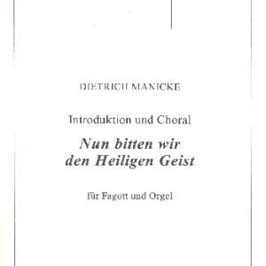 Introduktion und Choral Nun bitten wir den Heiligen Geist Markenprodukt