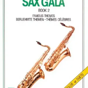 Begrenztes Angebot Sax Gala Band 2 für Saxophon berühmte Themen